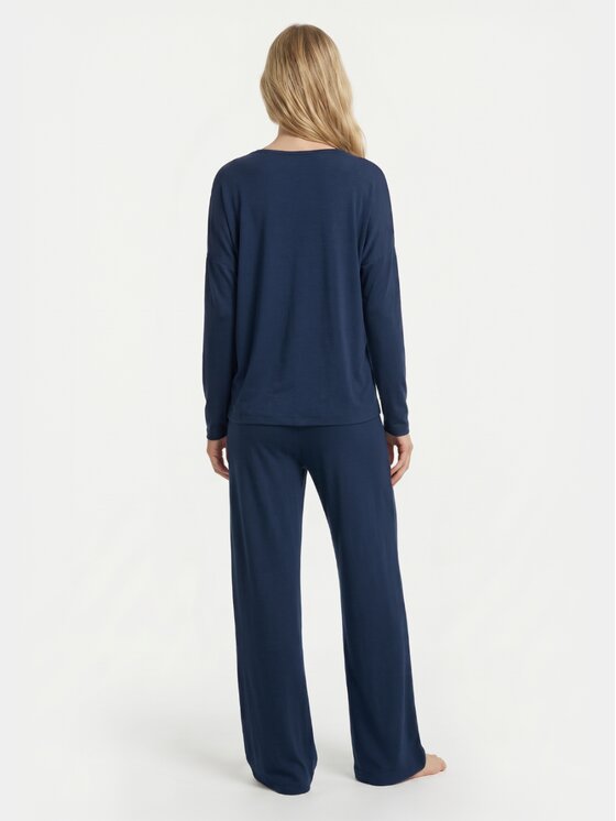 BASICLO BASICLO Longsleeve W-2309-20 Granatowy Oversize