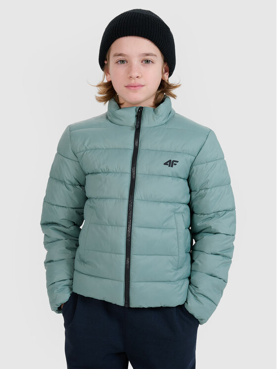 4F 4F Kurtka puchowa 4FJWSS25TDJAM520-41S Zielony Regular Fit