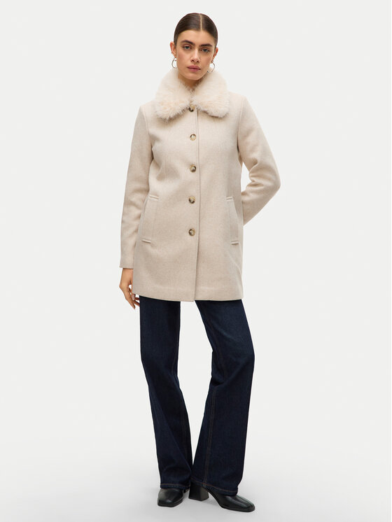 Vero Moda Vero Moda Prechodný kabát Autumn 10331559 Béžová Regular Fit