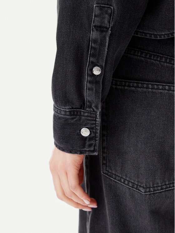 Calvin Klein Jeans Calvin Klein Jeans Džínsová bunda J20J225517 Čierna Relaxed Fit
