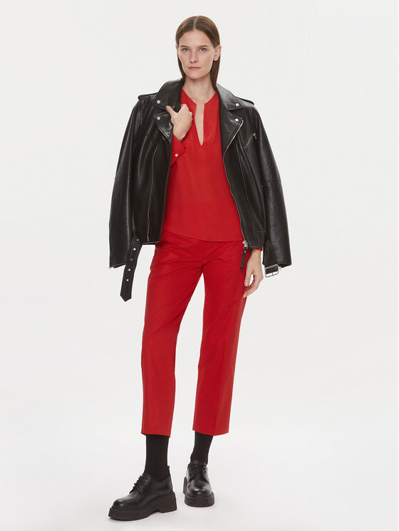 Tommy Hilfiger Tommy Hilfiger Majica WW0WW39665 Narančasta Relaxed Fit