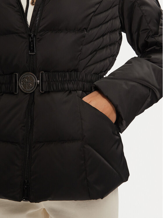 Guess Guess Geacă din puf New Olga W4BL53 WEX52 Negru Regular Fit