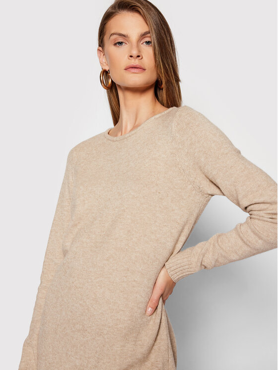 Vila Vila Vestito di maglia Ril 14042768 Beige Regular Fit