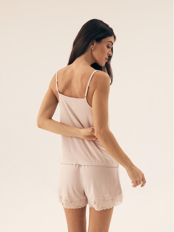Esotiq Esotiq Piżama 43240 Fioletowy Regular Fit