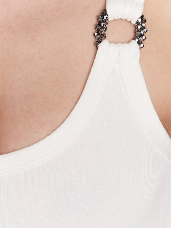 Guess Guess Ежедневна рокля Christina W3GK24 KAQL2 Екрю Slim Fit