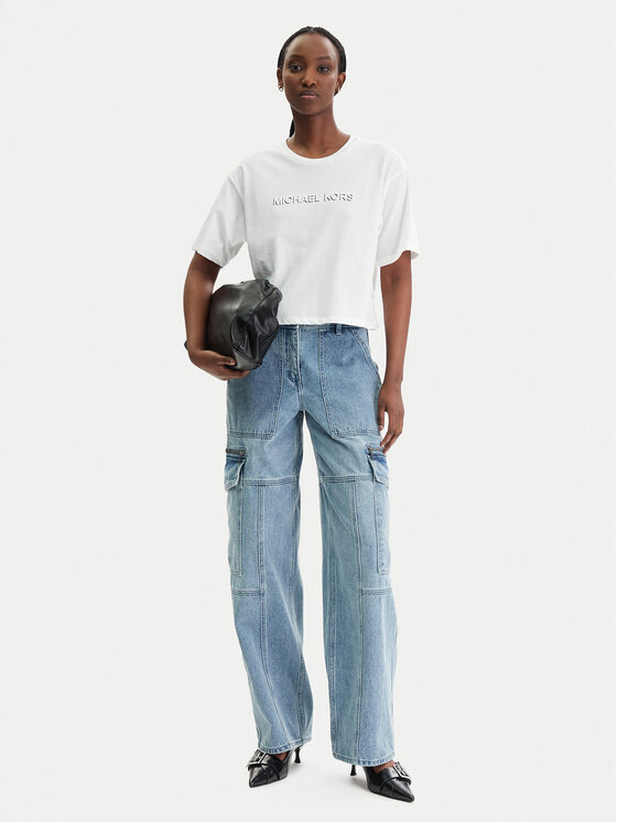 MICHAEL Michael Kors MICHAEL Michael Kors T-shirt MR651Z797J Bijela Regular Fit