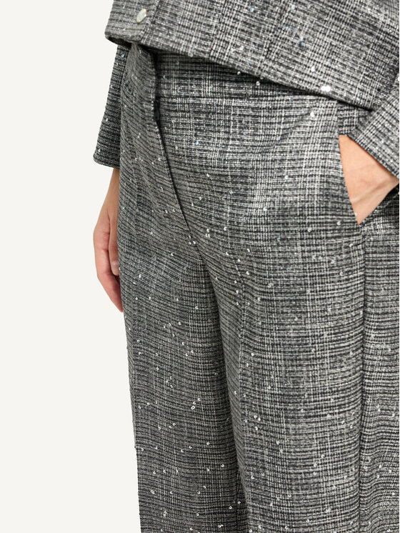 KMX KMX Spodnie materiałowe 809120025 Srebrny Straight Fit