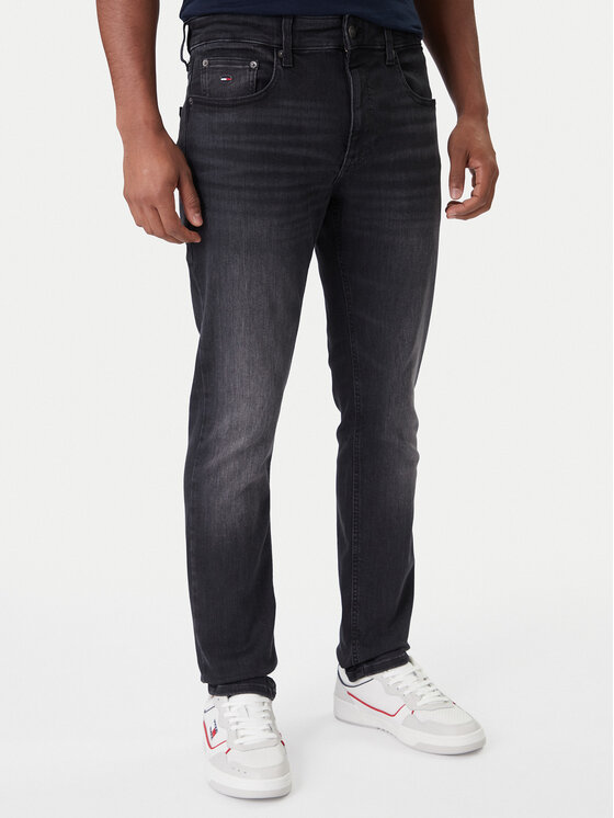 Tommy Jeans Jeansy Scanton DM0DM22156 Szary Slim Fit