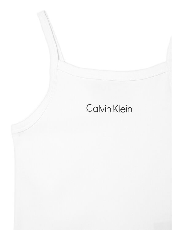 Calvin Klein Jeans Calvin Klein Jeans Top LVCKSJB12G Biały Slim Fit