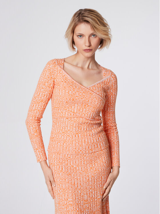 Simple Simple Palaidinė SWD511-02 Oranžinė Slim Fit