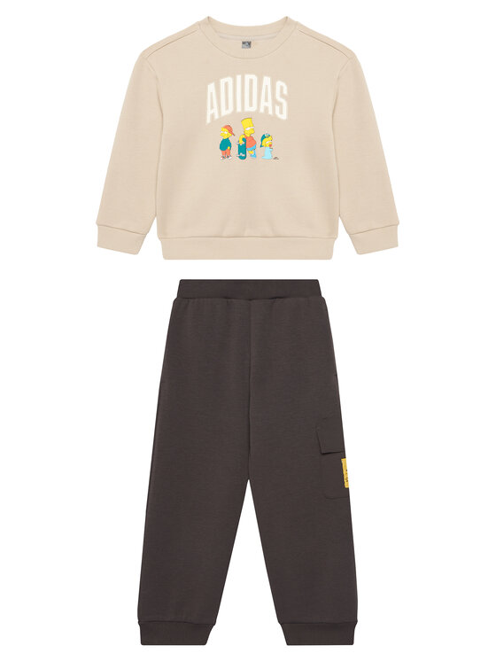 adidas adidas Tepláková souprava The Simpsons JL9197 Béžová Regular Fit