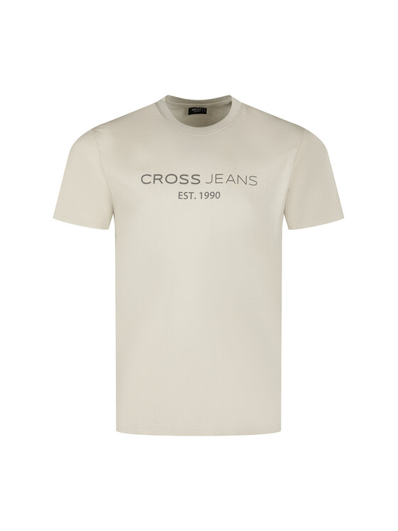 Cross Jeans Cross Jeans T-Shirt 16154-053 Szary Regular Fit