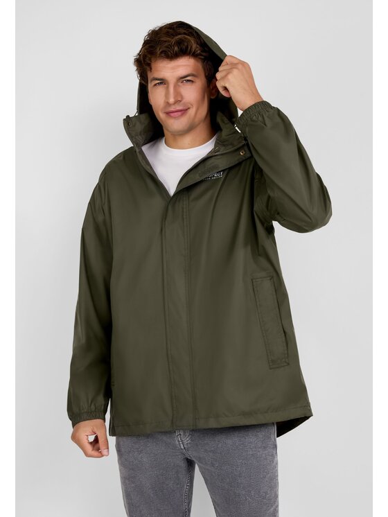 minoti minoti Kurtka przeciwdeszczowa 27MRJACKET3 Khaki Regular Fit