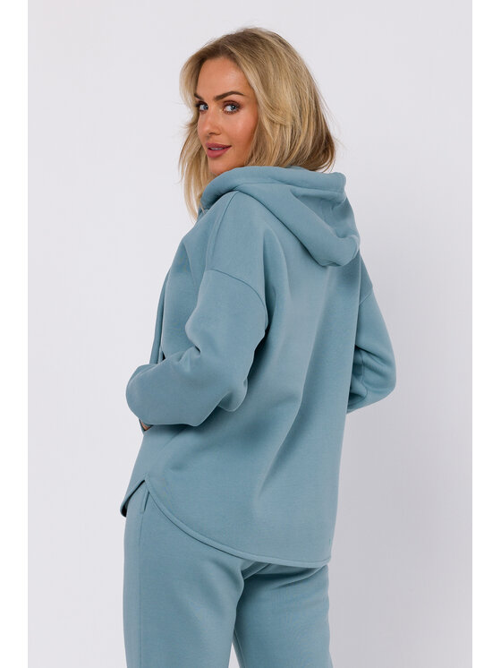 Made of Emotion Made of Emotion Bluza M761 Niebieski Modern Fit