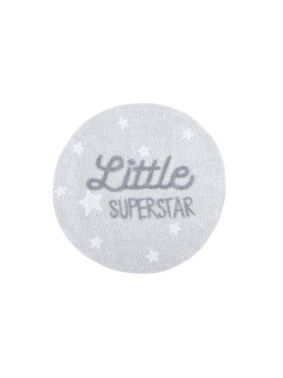Lorena Canals Lorena Canals Dywan dziecięcy Dywan Bawełniany Little Superstar Ø120 cm Mr Wonderful Szary