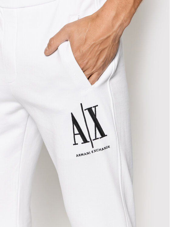 Armani Exchange Armani Exchange Спортивні штани 8NZPPA ZJ1ZZ 1100 Білий Regular Fit