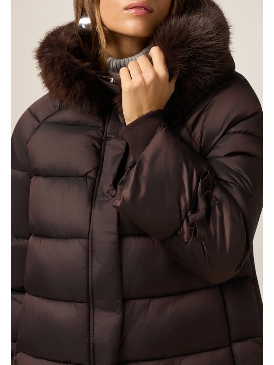 Oltre Oltre Giubbotto piumino F002J000214N032 Marrone Baggy Fit