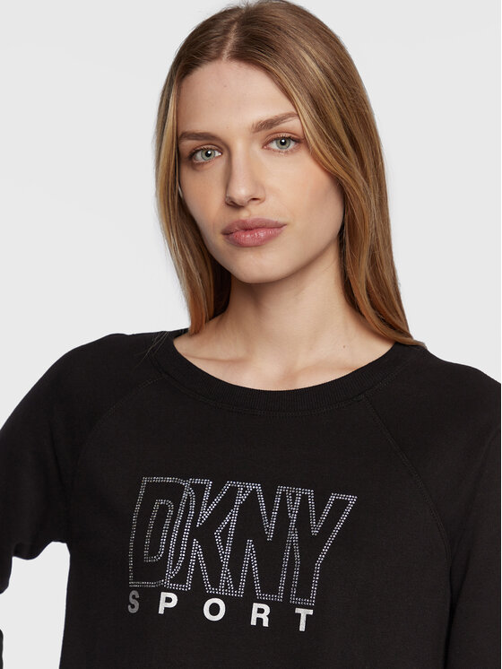 DKNY Sport DKNY Sport Суитшърт DP2T9071 Черен Regular Fit