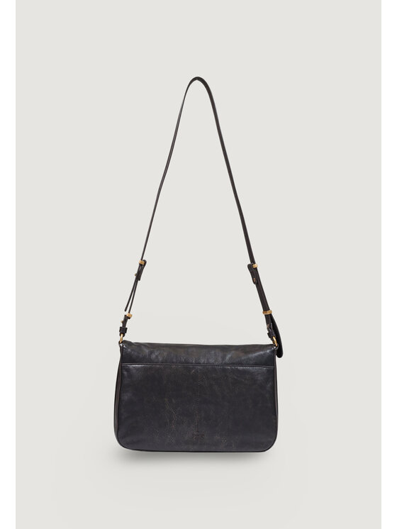 PINKO PINKO Τσάντα LOVE SATCHEL CLASSIC CLOUD LEA Καφέ
