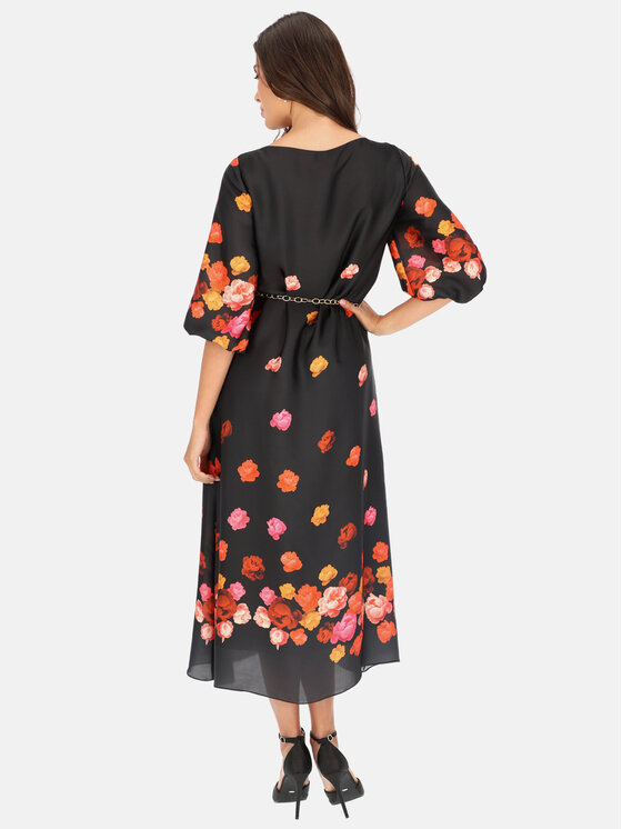 L’AF L’AF Sukienka elegancka Karin Czarny Regular Fit