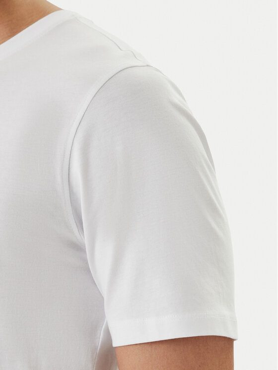 Bugatti Bugatti Tricou 8350-95040 Alb Slim Fit