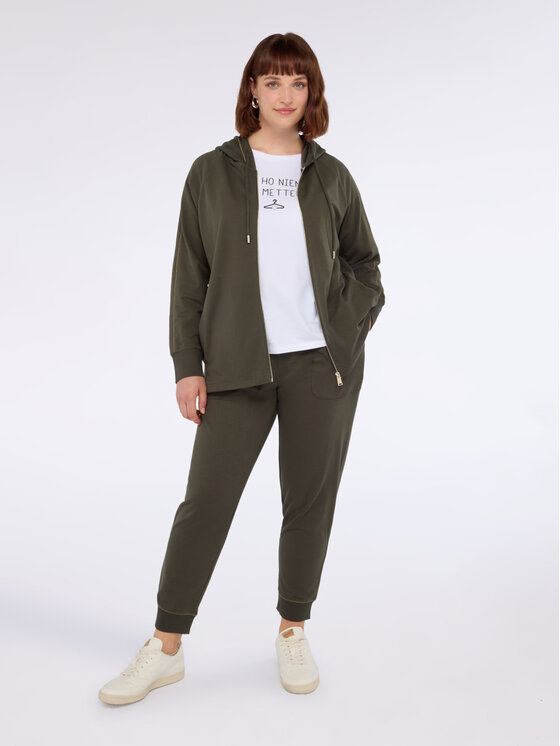 Fiorella Rubino Fiorella Rubino Pantaloni di tessuto P828L002185N035 Verde Regular Fit