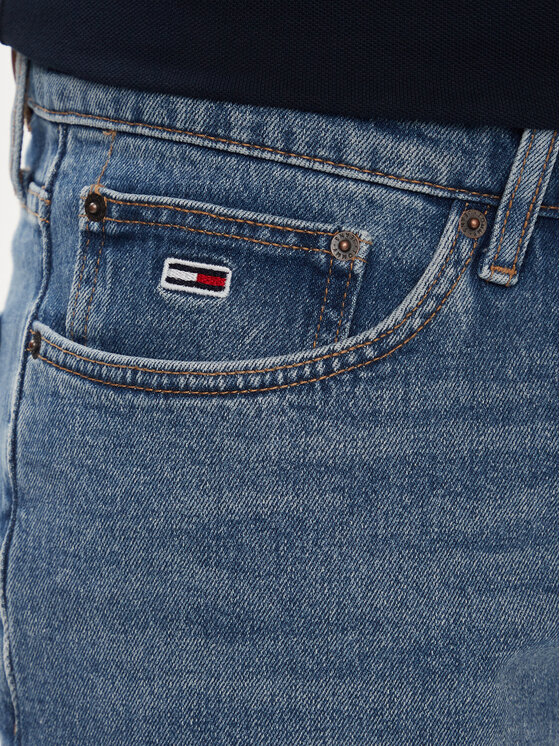 Tommy Jeans Tommy Jeans Džínsové šortky Scanton DM0DM18797 Modrá Slim Fit
