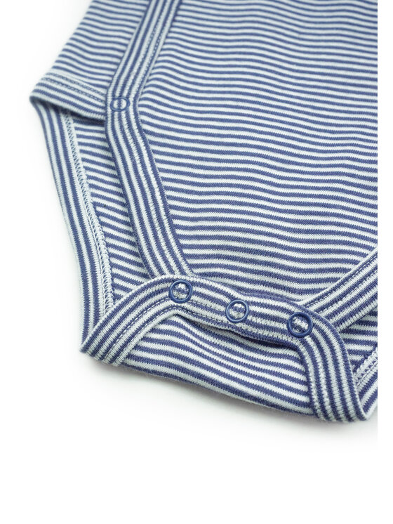Stellou & friends Stellou & friends Komplet body dziecięcych Long Sleeve CROSS-BODY Granatowy