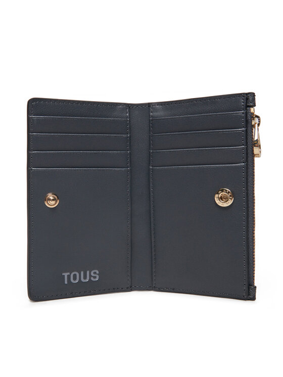 TOUS TOUS Голям дамски портфейл Kaos Mini Lines 2002183547 Сив