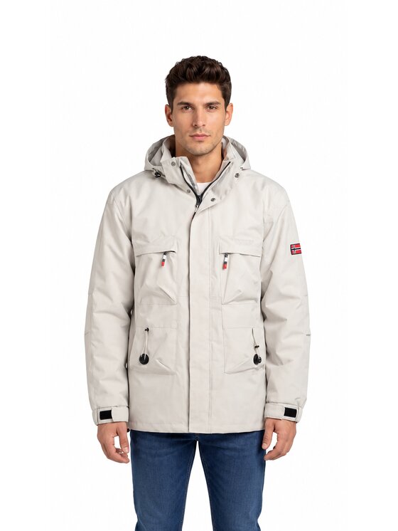Geographical Norway Geographical Norway Kurtka przejściowa SZ1967H/GN-OFF WHITE Biały Reglan Fit