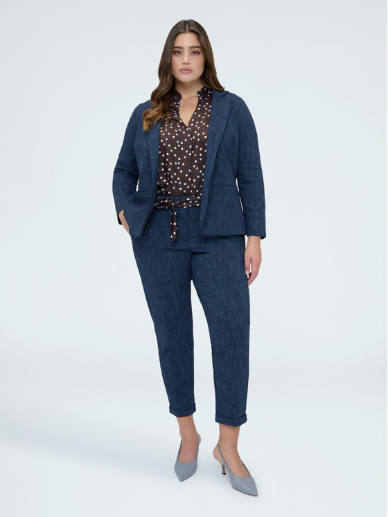 Fiorella Rubino Fiorella Rubino Bluza G884L009138N034 Niebieski Slim Fit