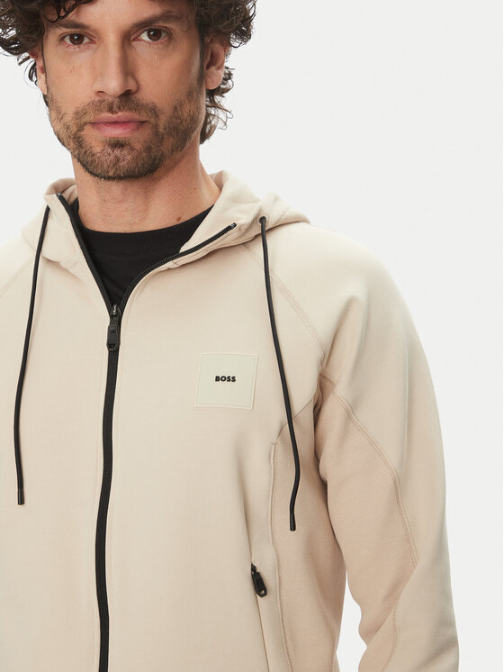 BOSS BOSS Суитшърт Saggy 50537204 Бежов Regular Fit