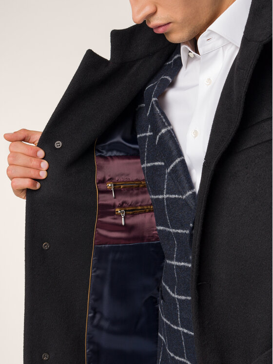 Pierre Cardin Pierre Cardin Вълнено палто 69530/000/4532 Тъмносин Regular Fit