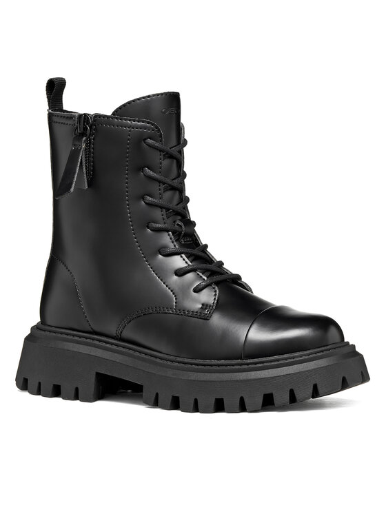 Geox Geox Gležnjarji J Maquinnens Girl J66M6A 000CN C9999 M Črna