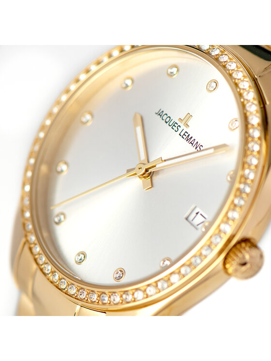 Jacques Lemans Jacques Lemans Zegarek 1-2133C Złoty