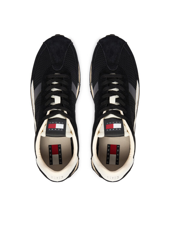 Tommy Jeans Tommy Jeans Sportcipők Retro Runner Archive Open Mesh EM0EM01715 Fekete