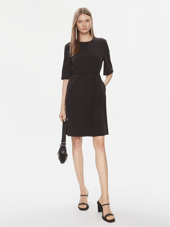 Calvin Klein Calvin Klein Vsakodnevna obleka K20K206375 Črna Regular Fit