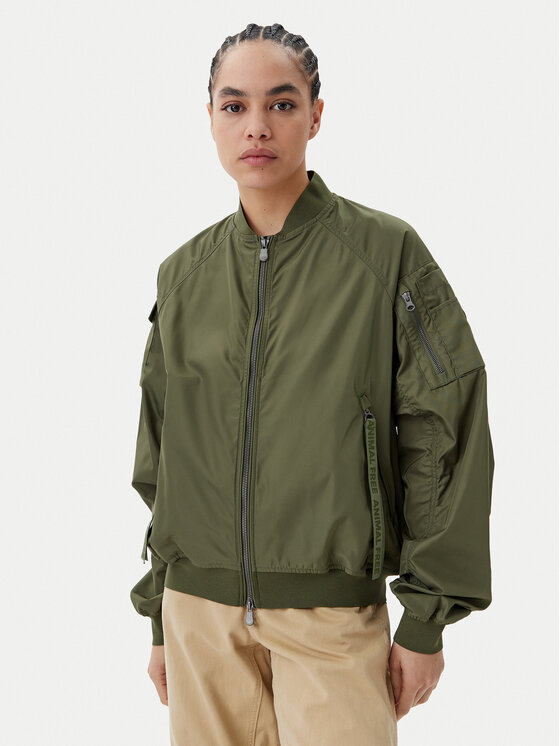 Save The Duck Save The Duck Bunda bomber D32105W TWIL20 Zelená Oversize