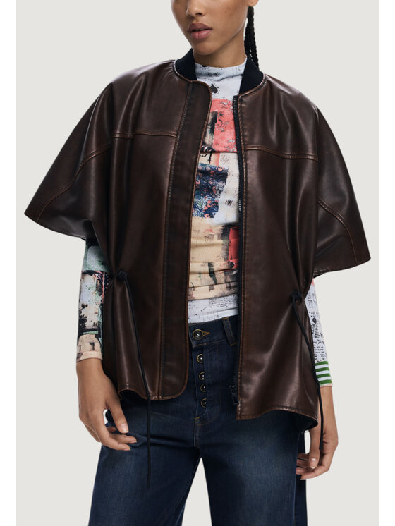 Desigual Desigual Mantella PONCHO_RICHMOND BU Marrone Casual Fit