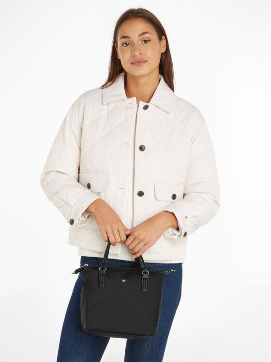 Tommy Hilfiger Tommy Hilfiger Rankinė Poppy Th Small Tote AW0AW15640 Juoda
