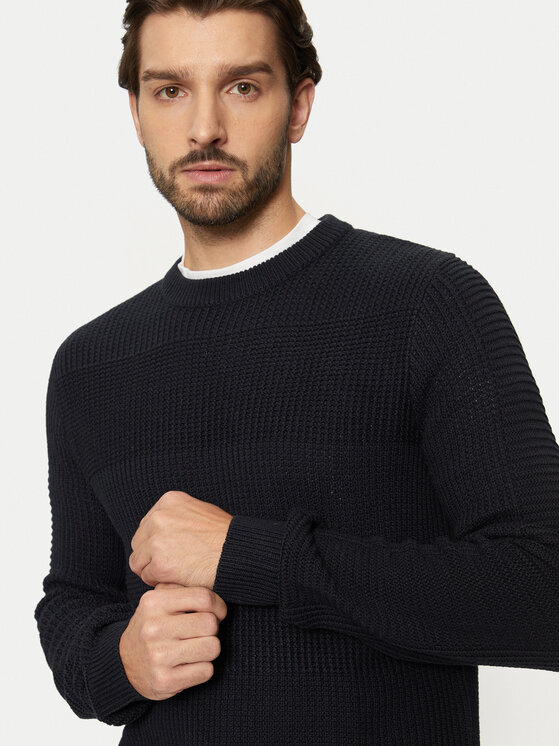 Jack&Jones Jack&Jones Sweater Hugo 12258607 Sötétkék Regular Fit