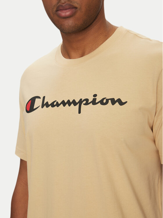 Champion Champion Тишърт 220256 Бежов Regular Fit