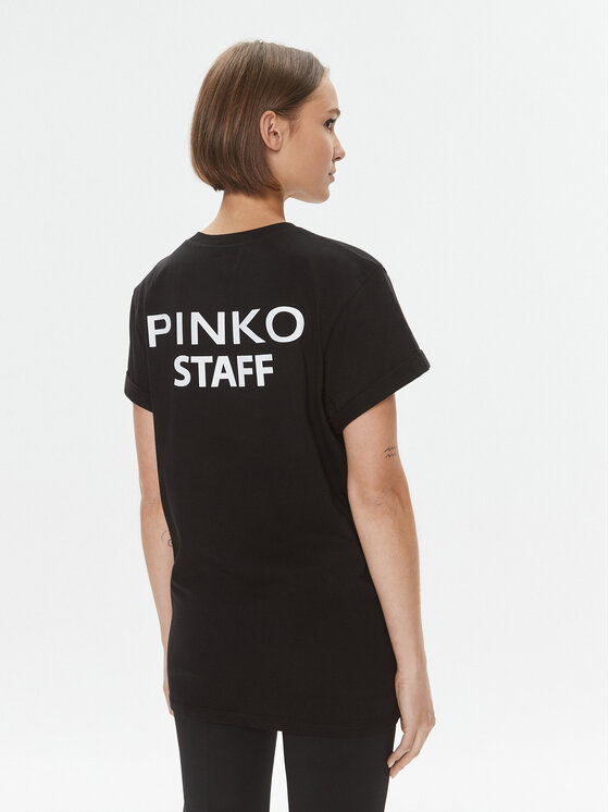 PINKO Pinko Tričko 102346 A1CY Čierna Regular Fit