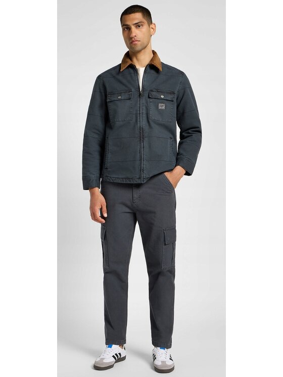 Lee Lee Kurtka koszulowa Quilted Workwear Jacket Szary Regular Fit