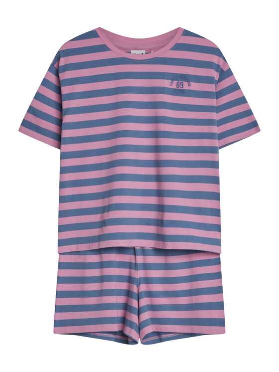 Esotiq Esotiq Piżama 43815 Różowy Regular Fit
