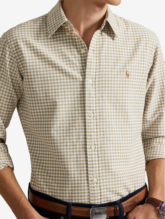 Polo Ralph Lauren Polo Ralph Lauren Srajca 710852744004 Bež Slim Fit