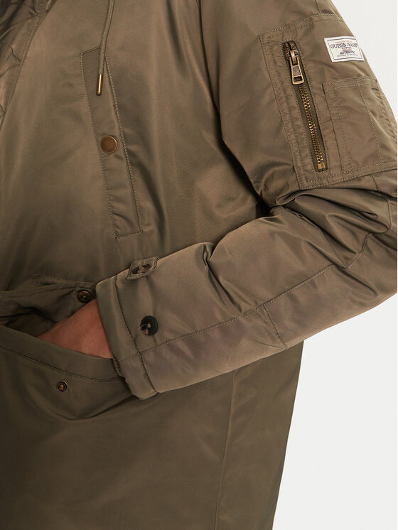 Guess Guess Parka M4BL22 WG932 Khakifarben Regular Fit