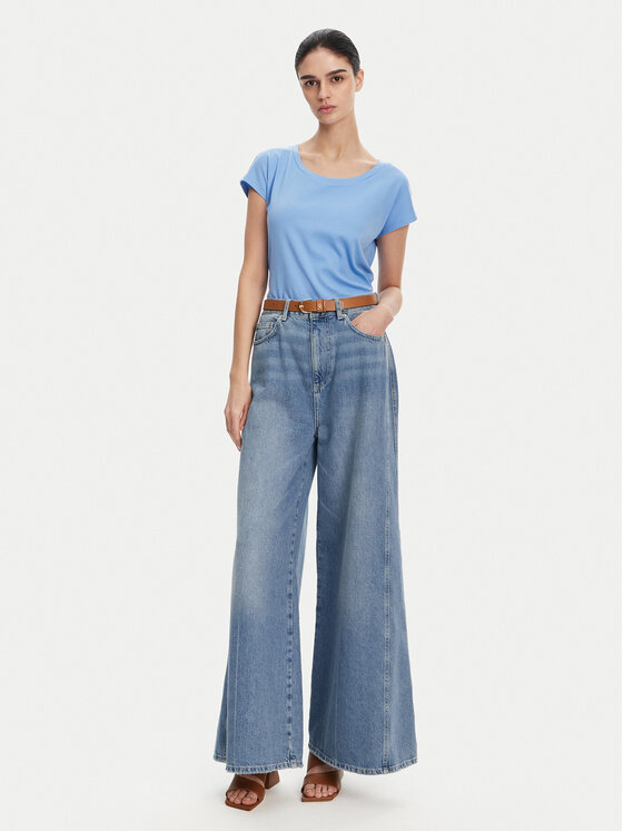 MAX&Co. MAX&Co. T-krekls Maldive2 2516941054270 Zils Regular Fit