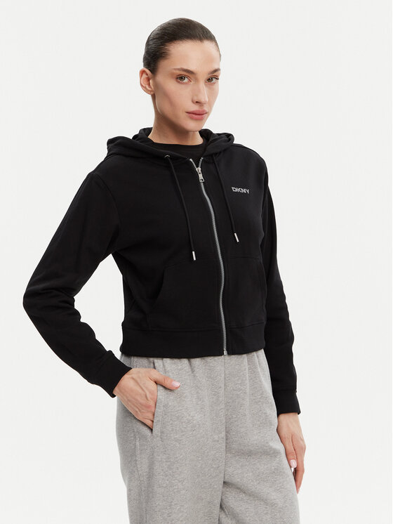 DKNY Sport DKNY Sport Majica dugih rukava DP5J9588 Crna Regular Fit