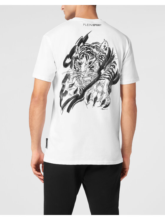 Plein Sport Plein Sport T-Shirt 22971 Biały Regular Fit